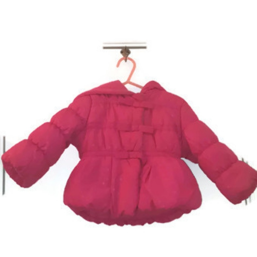 Preowned Rothschild Baby-Girls 3 Bow Dot Puffer Ja